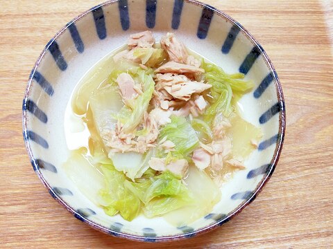 10分で完成☆ツナ缶と白菜のさっと煮